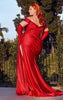 DIVINE GLITTER OFF THE SHOULDER GOWN CD988C RED