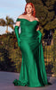 DIVINE GLITTER OFF THE SHOULDER GOWN CD988C RED