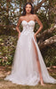 DIVINE STRAPLESS FLORAL BALL GOWN