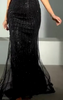 DIVINE FITTED EMBELLISHED GOWN CD901 BLACK