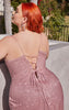 DIVINE CURVE GLITTER CORSET FITTED GOWN CD254C CHAMPAGNE GOLD