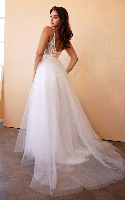 DIVINE LAYERED TULLE A-LINE BRIDAL GOWN